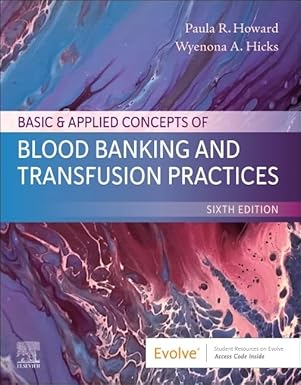 Basic & Applied Concepts of Blood Banking and Transfusion Practices 6th Edition-Original PDF