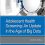 Adolescent Health Screening: An Update in the Age of Big Data-Original PDF