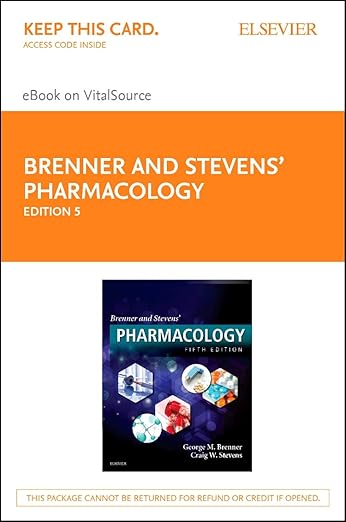 Brenner and Stevens’ Pharmacology ""Elsevier eBook on VitalSource"": Brenner and Stevens’ Pharmacology ""Elsevier eBook on VitalSource""