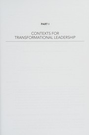 Transformational Leadership in Nursing, Second Edition