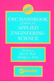 CRC handbook of tables for applied engineering science