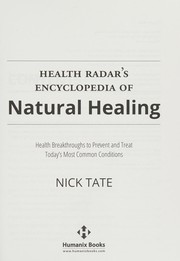 Health Radar's encyclopedia of natural healing