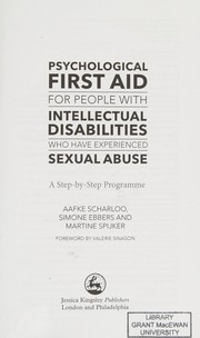 Psychological First Aid for People with Intellectual Disabilities after Sexual Abuse