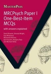 Mrcpsych Paper I OneBestItem McQs