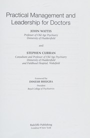 Practical management and leadership for doctors