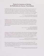 Anatomy of writing for publication for nurses