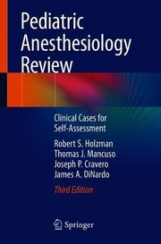 Pediatric Anesthesiology Review