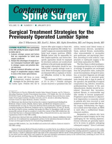 Contemporary Spine Surgery 2026 Full Archives TRUE PDF
