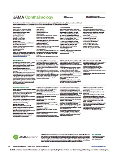 JAMA Ophthalmology 2026 Full Archives TRUE PDF