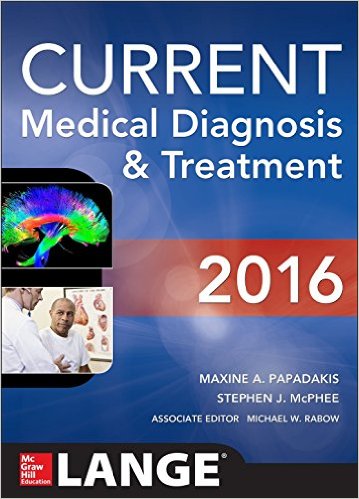 CURRENT Medical Diagnosis and Treatment 2016 (LANGE CURRENT Series) 55th Edition – Original PDF