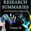 Chemistry Research Summaries: With Biographical Sketches-Original PDF