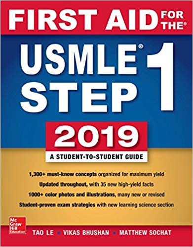First Aid for the USMLE Step 1 2019,  Twenty-ninth edition-Original PDF