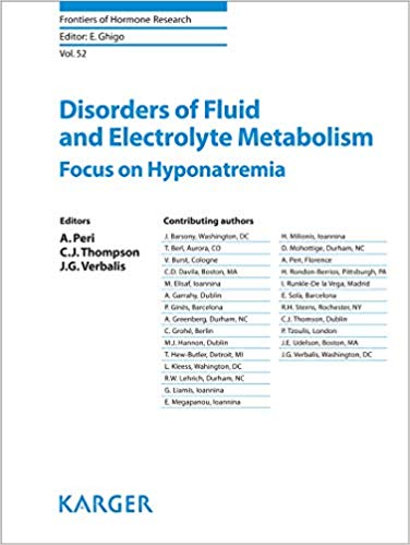 Disorders of Fluid and Electrolyte Metabolism: Focus on Hyponatremia (Frontiers of Hormone Research, Vol. 52)-Original PDF