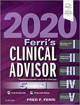 Ferri’s Clinical Advisor 2020: 5 Books in 1 (Ferri’s Medical Solutions)-PDF