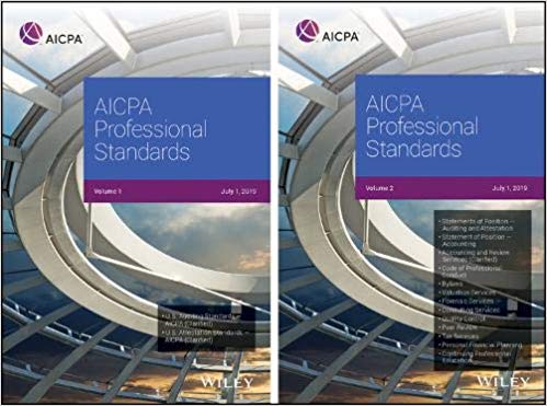 AICPA Professional Standards 2019, Volumes 1 and 2-Original PDF