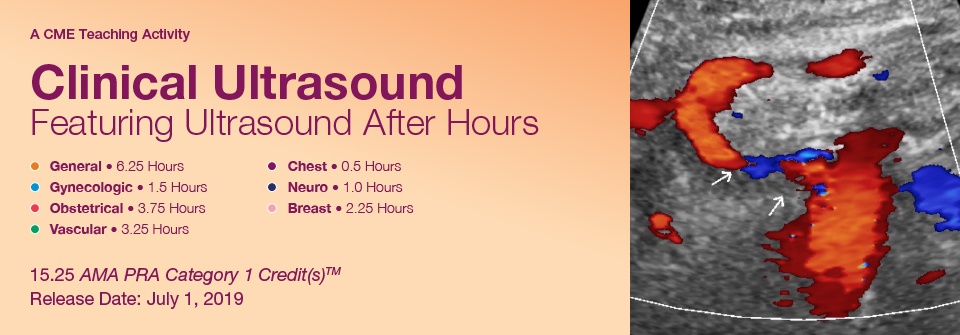2019 Clinical Ultrasound Featuring Ultrasound After Hours-Videos+PDF