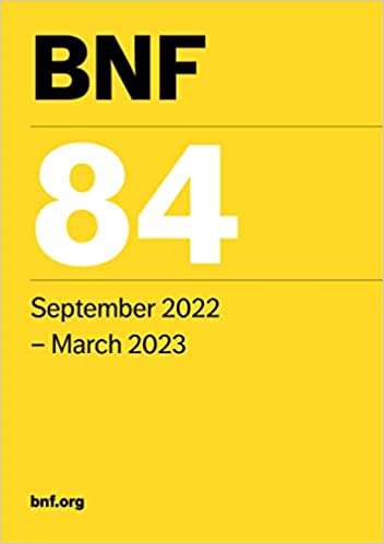 BNF 84 (British National Formulary) September 2022 -Original PDF