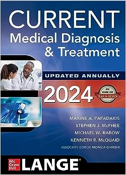 CURRENT Medical Diagnosis and Treatment 2024 -Original PDF