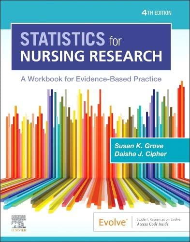 Statistics for Nursing Research: A Workbook for Evidence-Based Practice 4th Edition-Original PDF