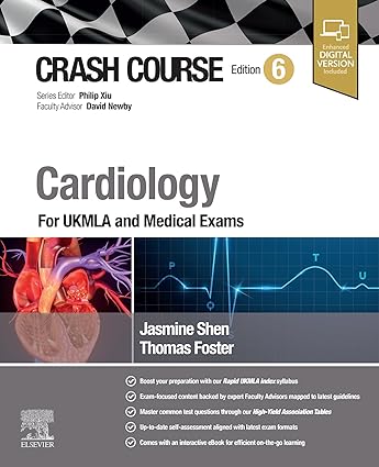Crash Course Cardiology: For UKMLA and Medical Exams 6th Edition-Original PDF