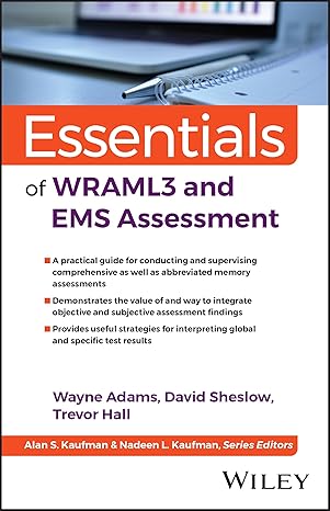 Essentials of WRAML3 and EMS Assessment (Essentials of Psychological Assessment) 2nd Edition-EPUB