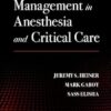 Emergency Management in Anesthesia and Critical Care -Original PDF