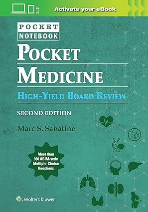 Pocket Medicine High Yield Board Review (The Pocket Notebooks) 2nd Edition-EPUB