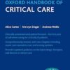 Oxford Handbook of Critical Care Medicine (Oxford Medical Handbooks) 4th Edition-EPUB