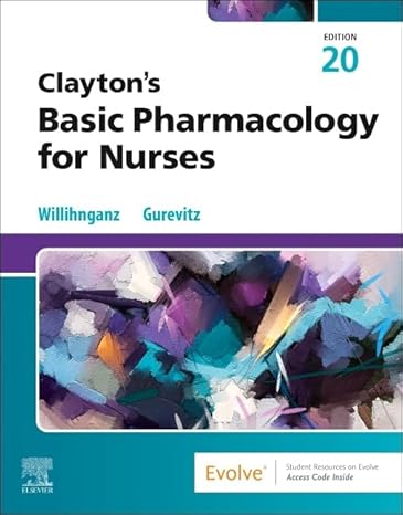 Clayton’s Basic Pharmacology for Nurses 20th Edition-Original PDF