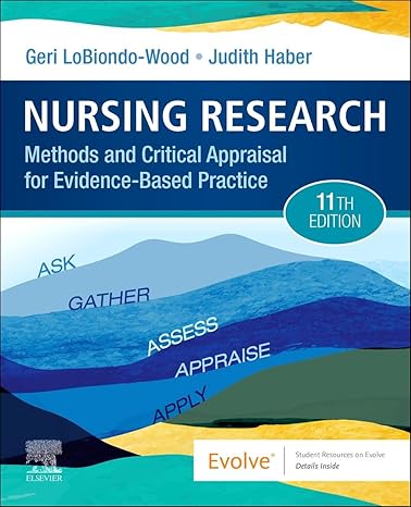 Nursing Research: Methods and Critical Appraisal for Evidence-Based Practice 11th Edition-True PDF