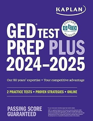 GED Test Prep Plus 2024-2025: Includes a Diagnostic Pretest, 2 Full Length Practice Tests, 1000+ Practice Questions, and 60+ Online Videos (Kaplan Test Prep) -EPUB