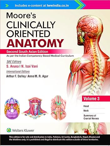 Moore’s Clinically Oriented Anatomy,3  Vol Set, 2nd South Asian ed -HQ Image PDF