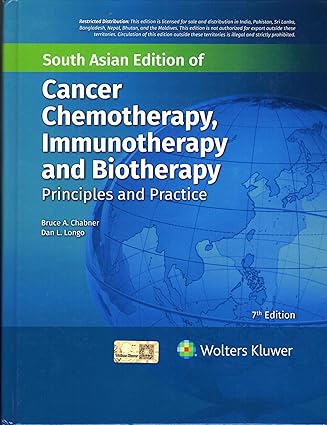 CANCER CHEMOTHERAPY IMMUNOTHERAPY AND BIOTHERAPY PRINCIPLES AND PRACTICE 7ED (SAE) (HB 2025) -HQ Image PDF