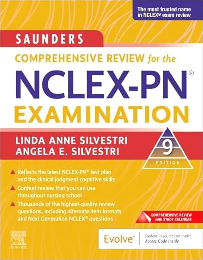 Saunders Comprehensive Review for the NCLEX-PN® Examination 9th Edition-Original PDF