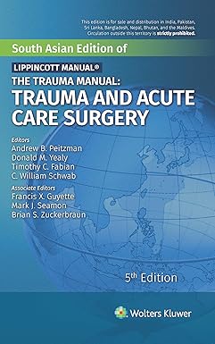THE TRAUMA MANUAL TRAUMA AND ACUTE CARE SURGERY 5ED (SAE) (PB 2020) -Original PDF