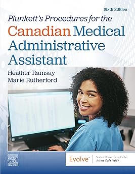 Plunkett's Procedures for the Canadian Medical Administrative Assistant 5th edition-Original PDF