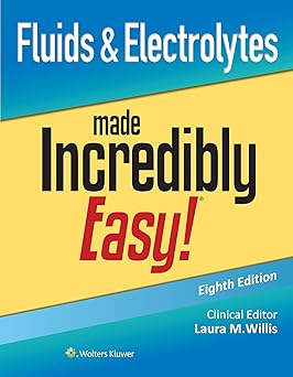 Fluids & Electrolytes Made Incredibly Easy! (Incredibly Easy! Series®) 8th Edition-EPUB