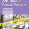 Simpson’s Forensic Medicine, 13th Edition-Original PDF