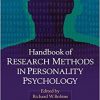 Handbook of Research Methods in Personality Psychology-Original PDF